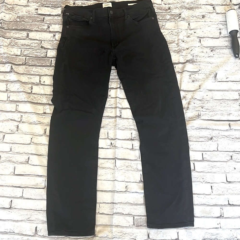 Citizens of Humanity black straight leg jeans